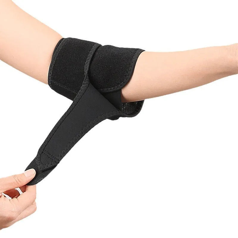 Black USB adjustable three-speed fever elbow brace for adults, average size