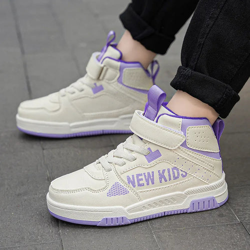 Children's buckle closure outdoor sneakers in PU upper with rubber sole, available in multiple colours and sizes 28-39