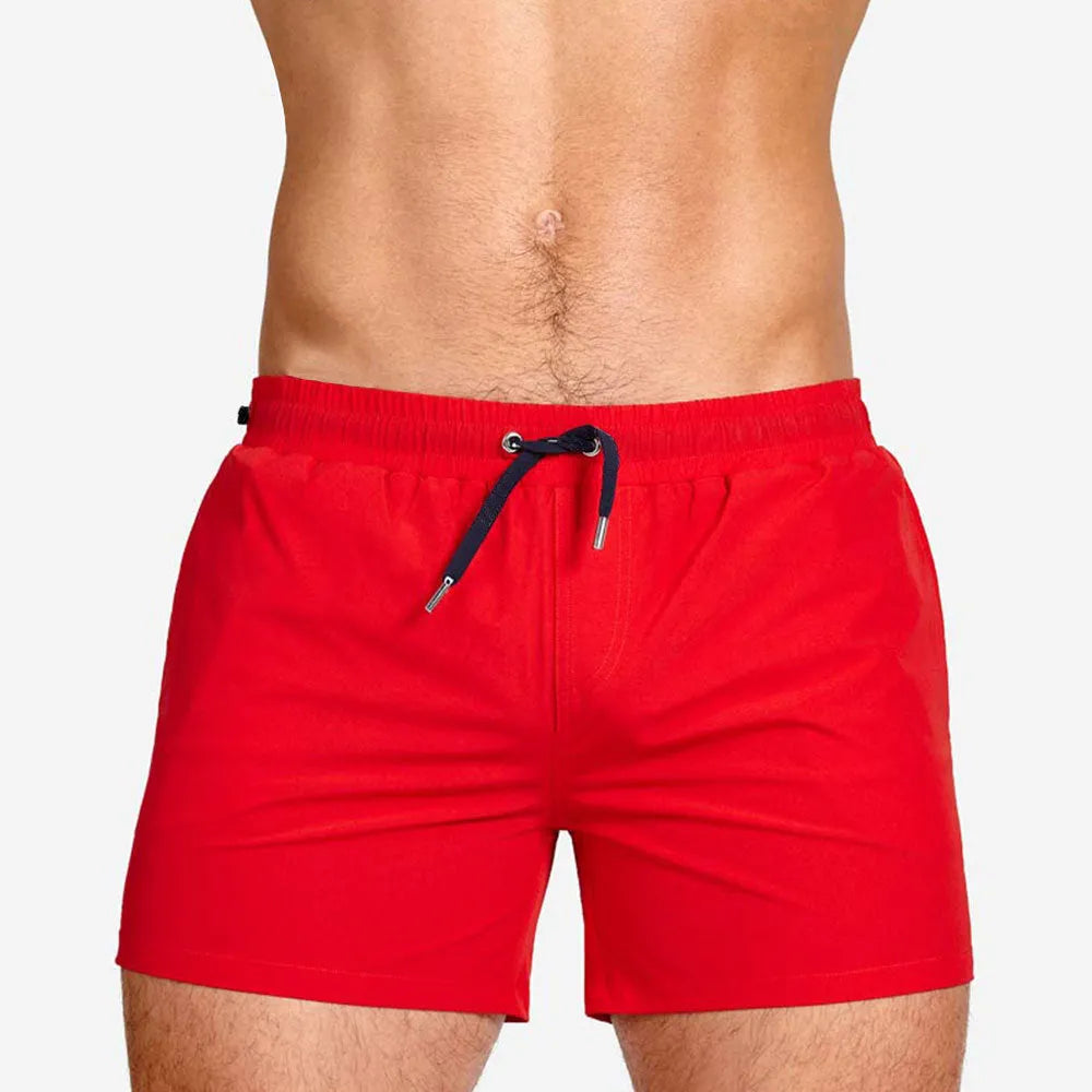 Mesh-lined fitness shorts in multiple colours for swimming and sports training