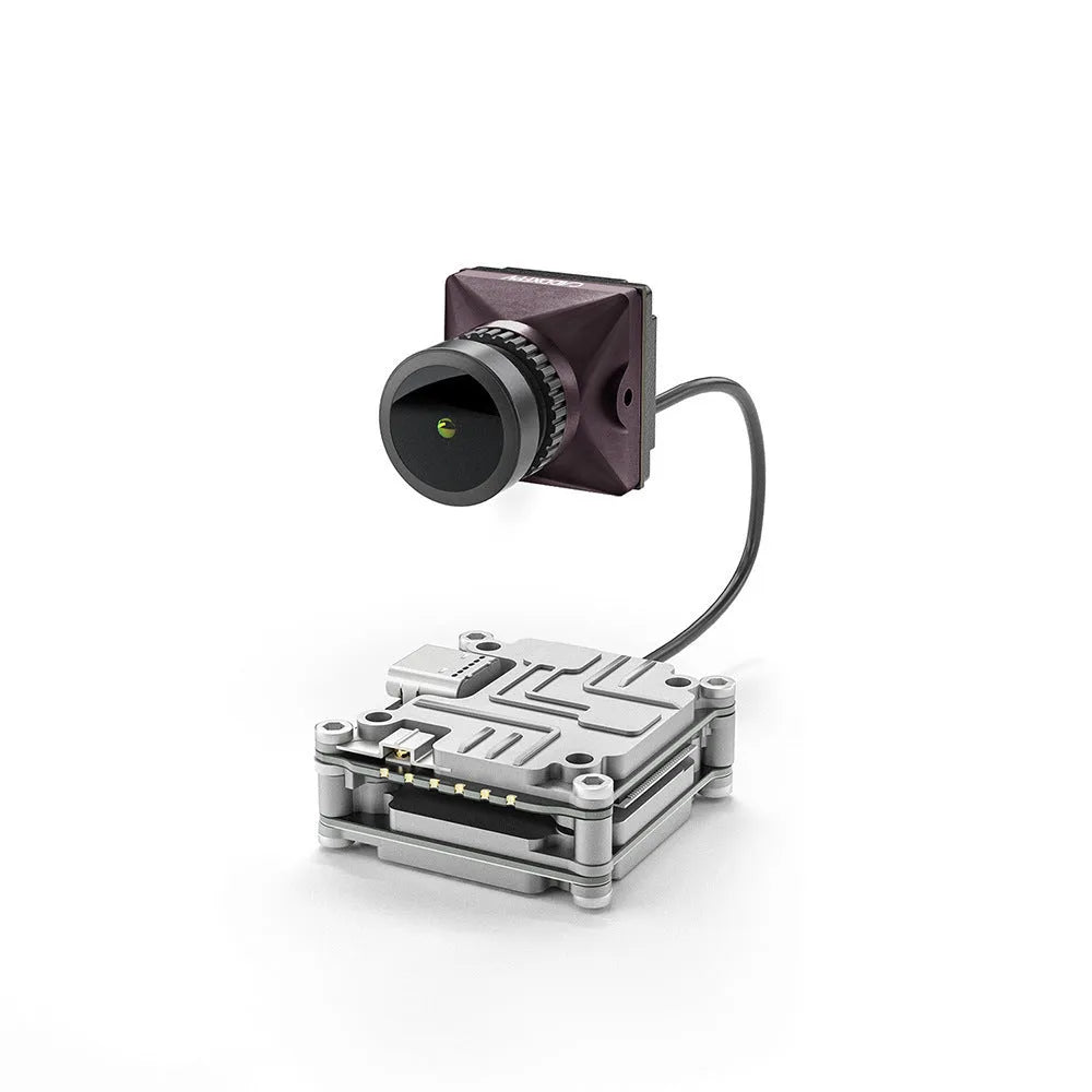 Caddx ADAPTS DJI FPV digital image transmission kit in silver with screws and wiring