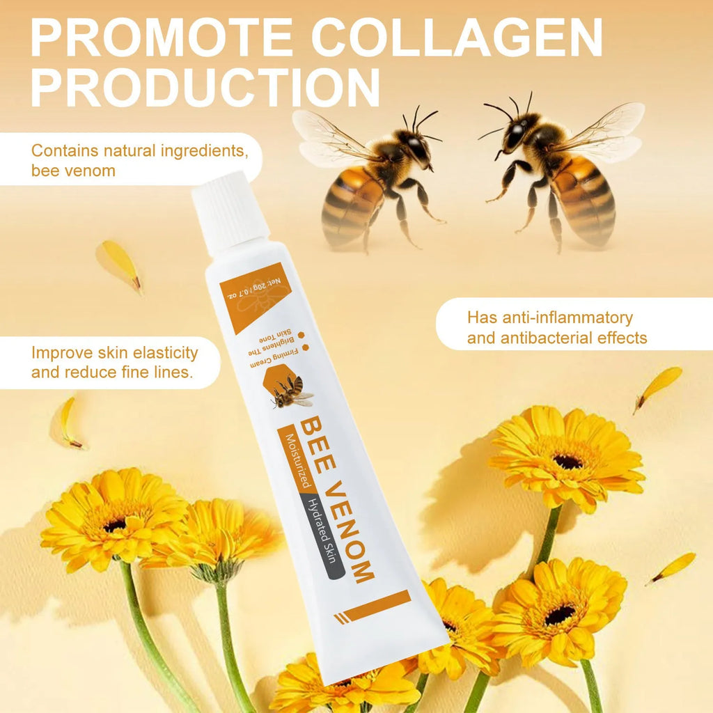 BEE branded facial and neck care cream in a white 20g jar.