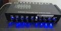 Car audio EQ frequency division amplifier with control panel for subwoofer adjustment