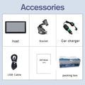 Portable 7 inch car GPS navigation device with touch screen and mounting bracket