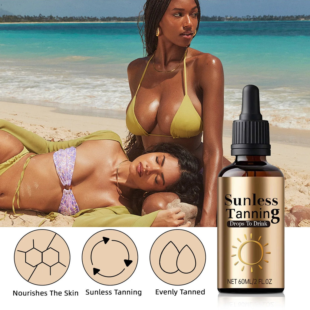 Black 60ml bottle of oral drops for outdoor skin treatment and family first aid