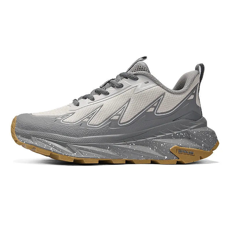 Men's outdoor jogging shoes, waterproof TPU upper, breathable mesh lining, rubber sole, low top, lace up, JP-16804 colour options