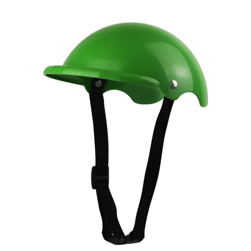 S size plastic pet helmet for motorcycle safety in four colour options
