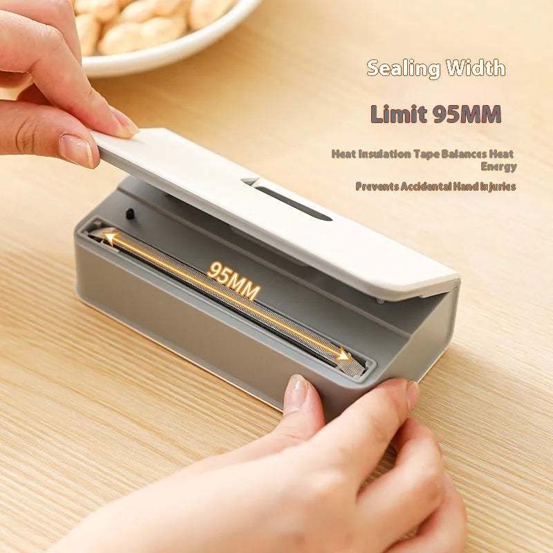 Blue and white portable mini handheld heat sealing machine for plastic bags