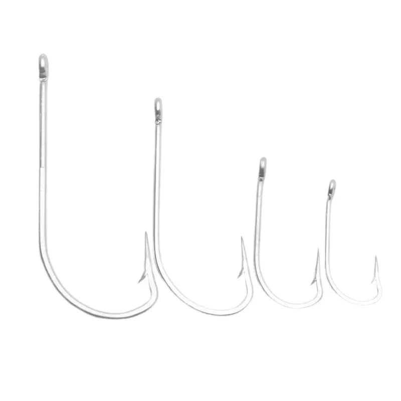 Multi-specification alloy sea fishing hooks for boat fishing in 10 or 20 piece packs