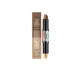 2-in-1 dual-ended brow highlighter pencil in brown shades with outlining and highlighting ends