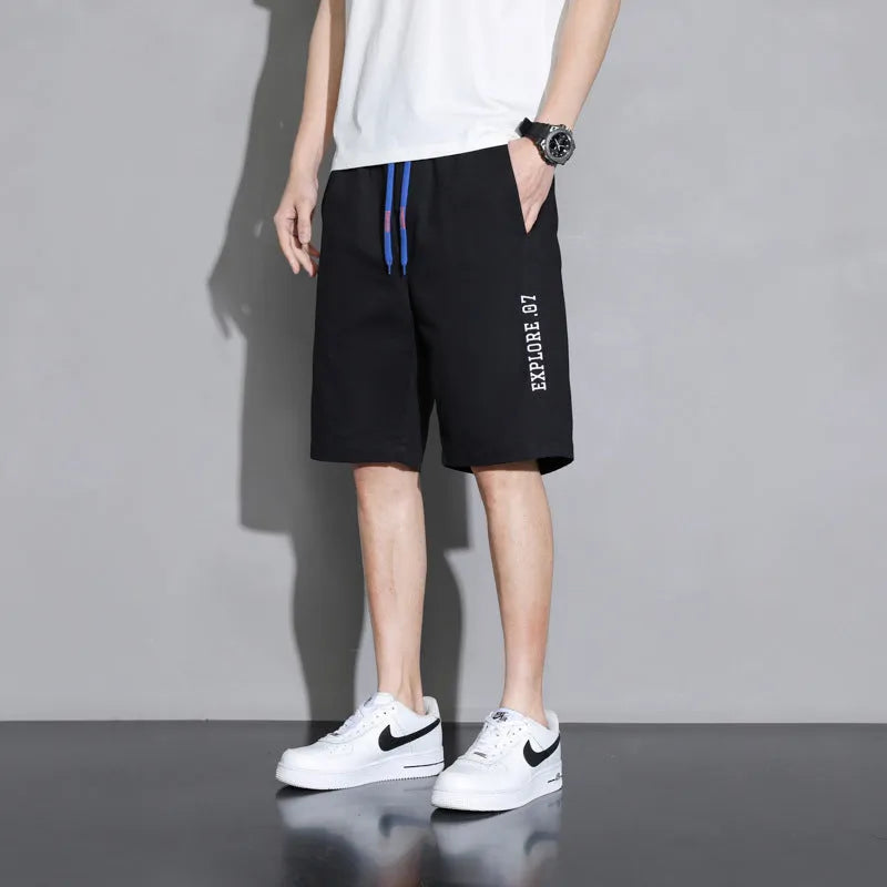 Cotton shorts for boys in black, khaki or white available in plus sizes up to 8XL