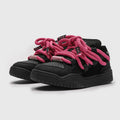 Casual low-top lace-up shoes in a solid colour with a round toe and thick rubber sole.