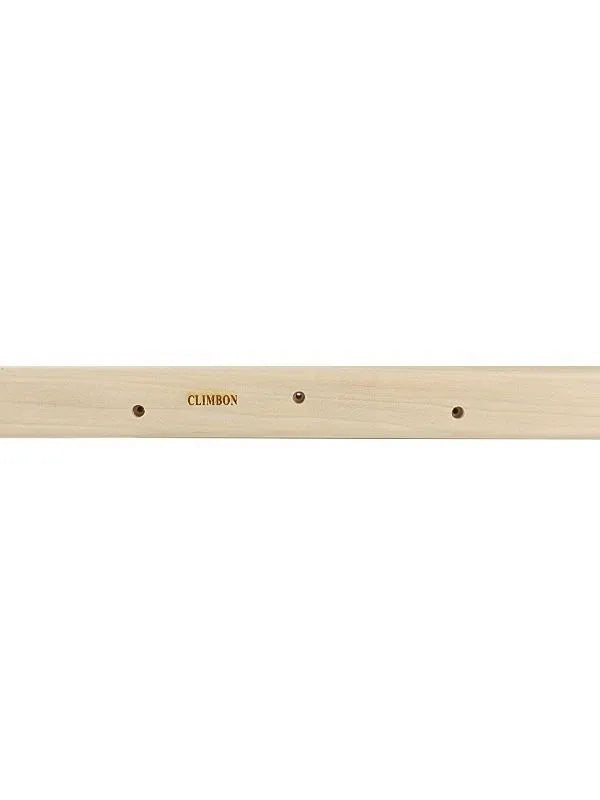 Set of three wooden hangboards for grip strength training, showing different widths and depths.