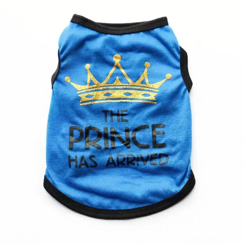 Cotton puppy vest for spring and summer in casual style with multiple colour options