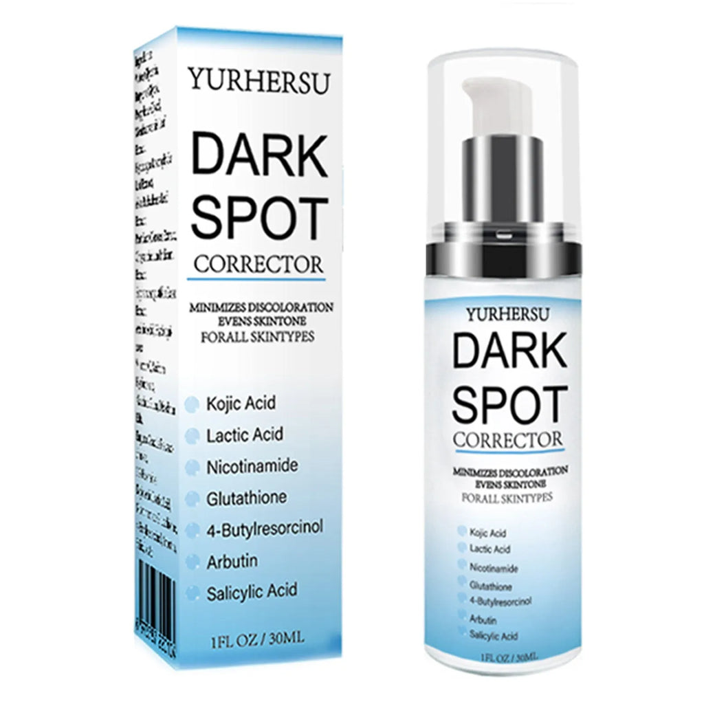 Bottle of spot lightening essence for brightening and moisturising the skin.
