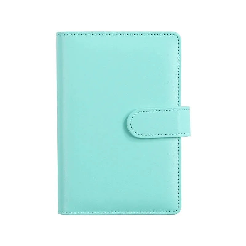 A5 PU leather notebook binder with zipper closure in solid colour options