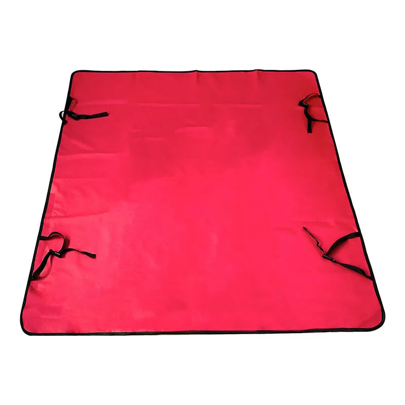 Water resistant cloth car pet mat for rear seat protection with dog footprint design