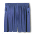 Plus-sized man wearing black loose fit modal sports trousers