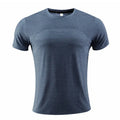 Athletic short sleeve t-shirt for running and basketball in polyester spandex fabric