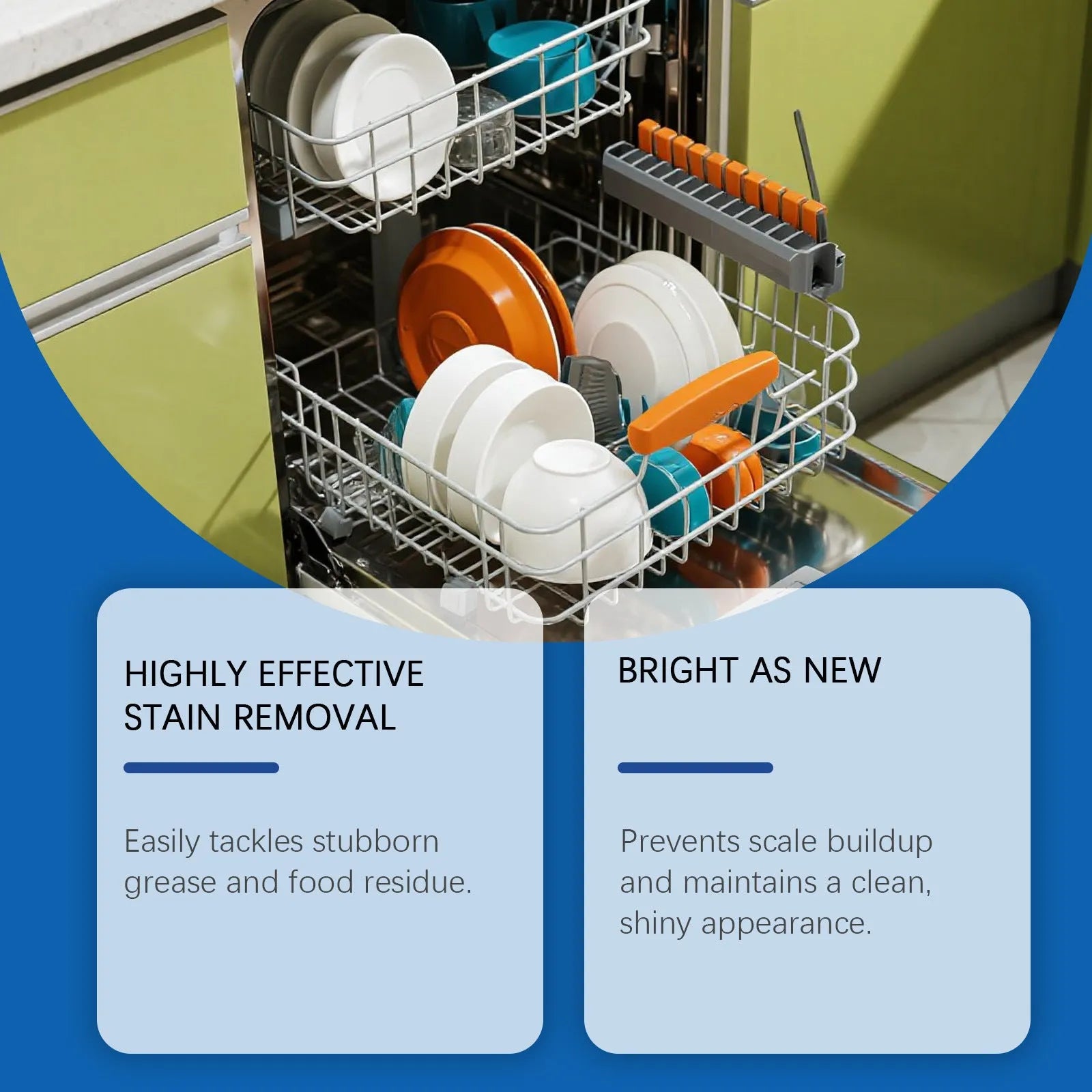 237mL dishwasher cleaning aid bottle for automatic dishwashers stain removal