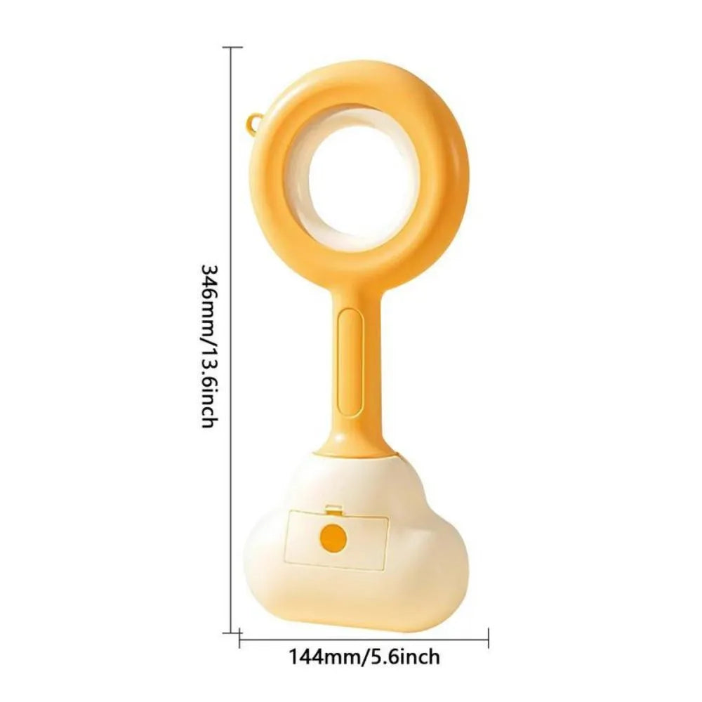 Blue dog pooper scooper with cloud shape jaw design for outdoor pet waste cleanup