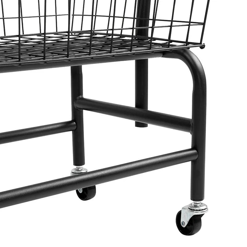 White or black single rod iron pulley storage car for hanging clothes, trousers, or ties.