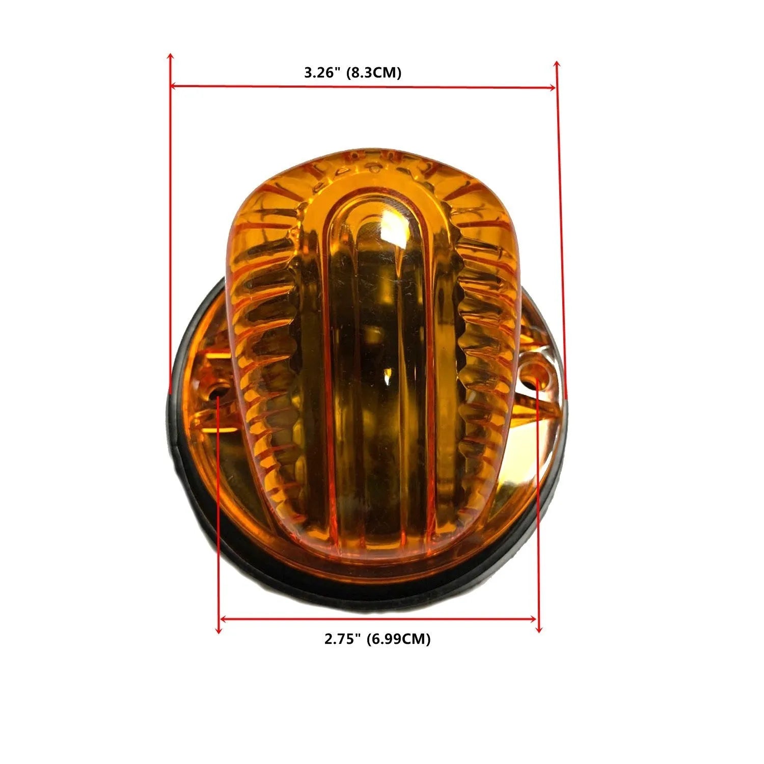 Five-piece LED roof cab marker light kit with yellow, black, and transparent lenses and T10 bulbs