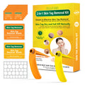 Orange mole removal tool kit with two devices, cones, rubber rings, alcohol swabs and repair sticker