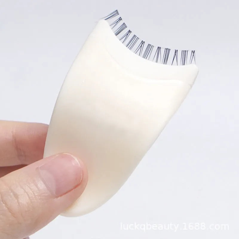 Offwhite plastic mini false eyelash tweezer tool for precise lash application and removal