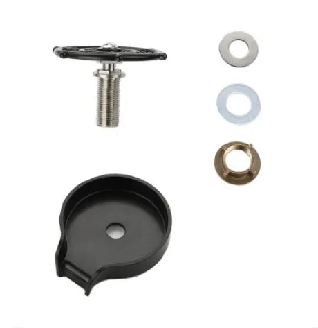 Black stainless steel automatic glass washer with ABS base and copper hose