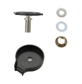 Black stainless steel automatic glass washer with ABS base and copper hose