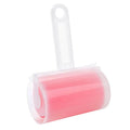 Washable reusable lint roller with cover for removing pet hair from clothes and sofas
