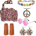 Tie dye cloak costume with rainbow printing and dramatic bell sleeves for Halloween parties