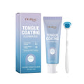 Tongue cleaning gel 50g with mint extract and dedicated tongue brush for oral hygiene