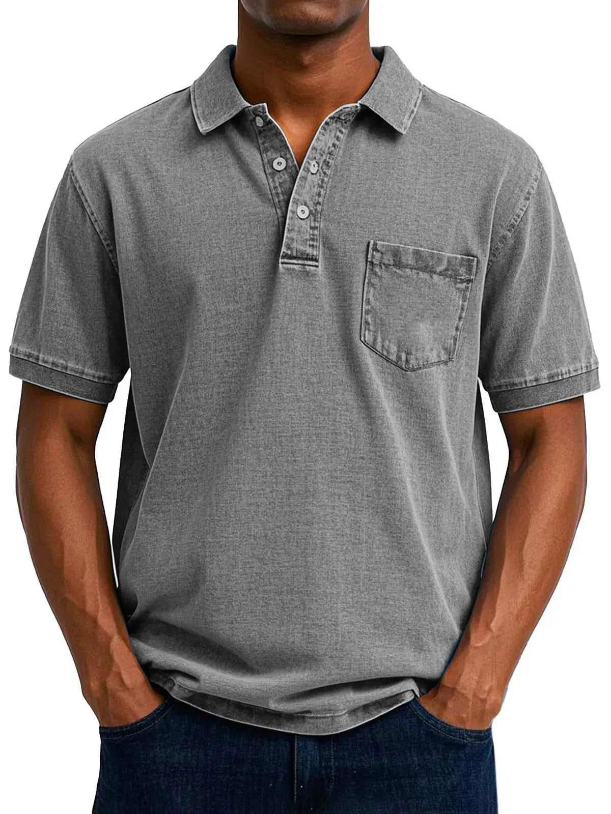 Plus size men's printed short sleeve shirt in Korean style with loose slim fit cardigan cut
