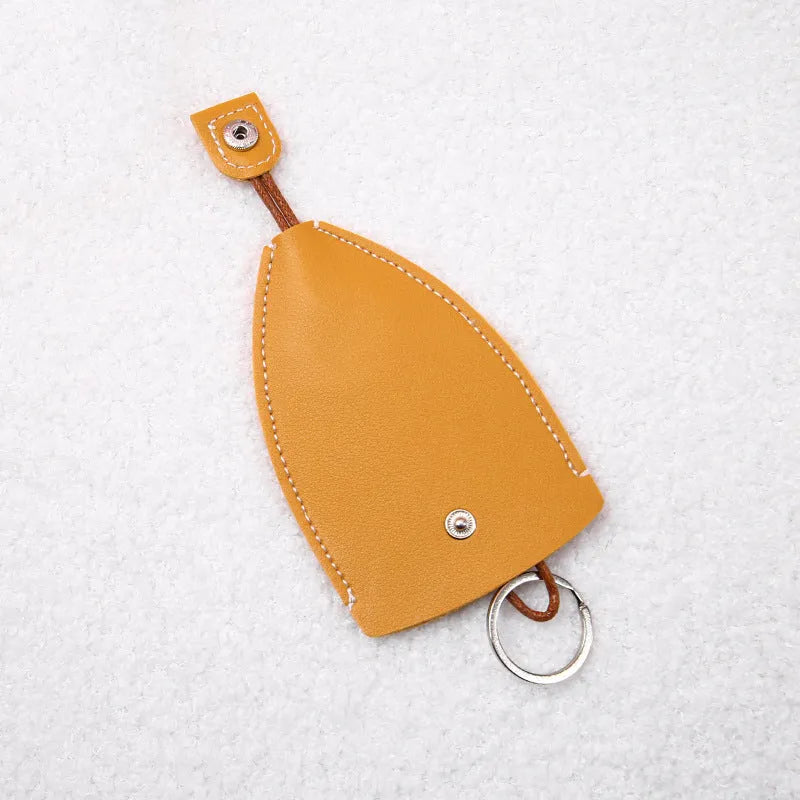 Colourful cartoon pull-out key case for car keys with PU leather construction