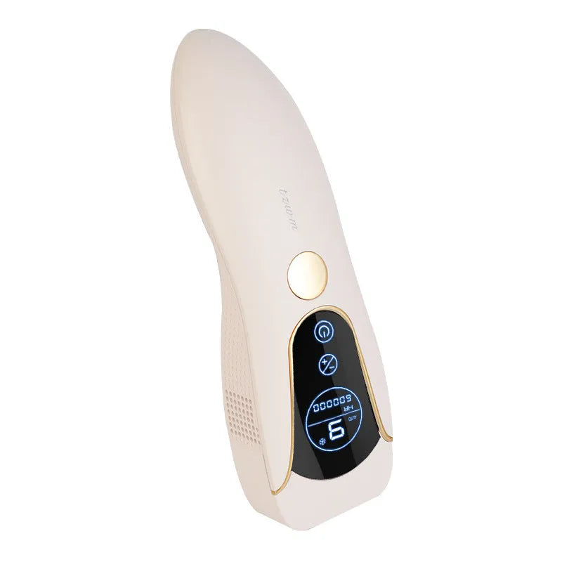 Freezing point hair removal device in Sundial green, pink or white for face, legs and body hair removal.