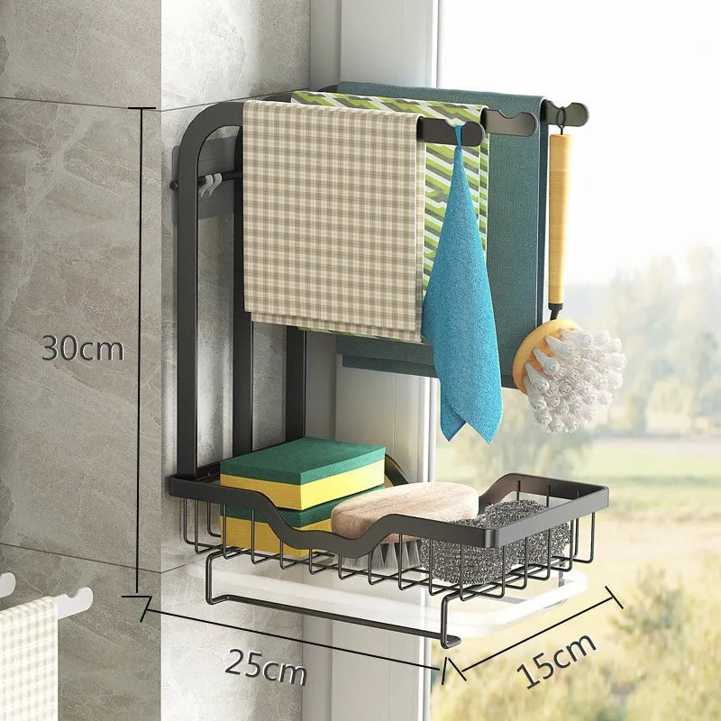 White foldable plastic kitchen drying rack for cloths, shown in new Chinese style.