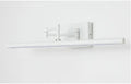 Modern sand black wall-mounted LED bathroom mirror cabinet with internal shelf storage open.