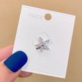 Japanese cute geometric copper brooch pin for women's clothing decoration