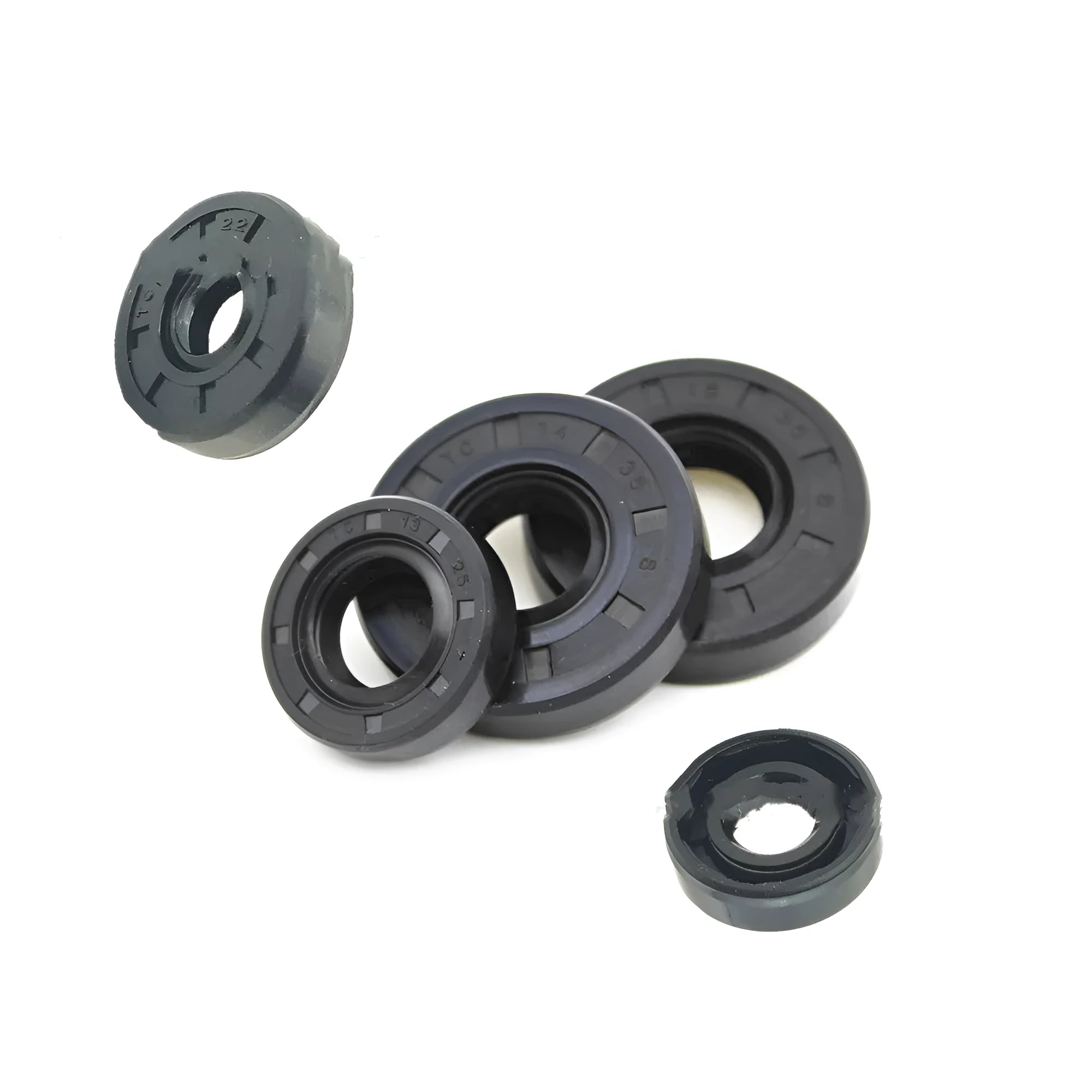 TC type motorcycle oil seal kit with carbon steel frame and NBR rubber in 45mm sizes