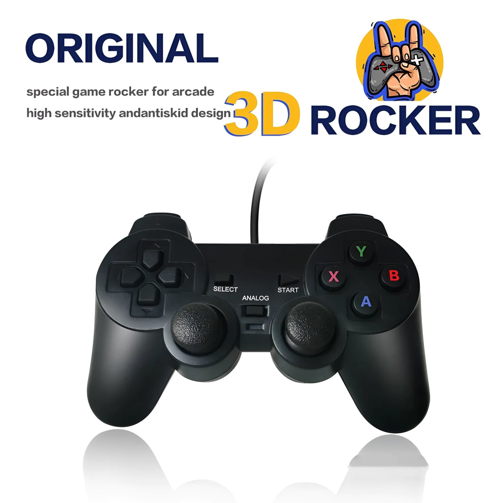 Super ConsoleX wired USB game controller in SNES-style design with AC Original Handle