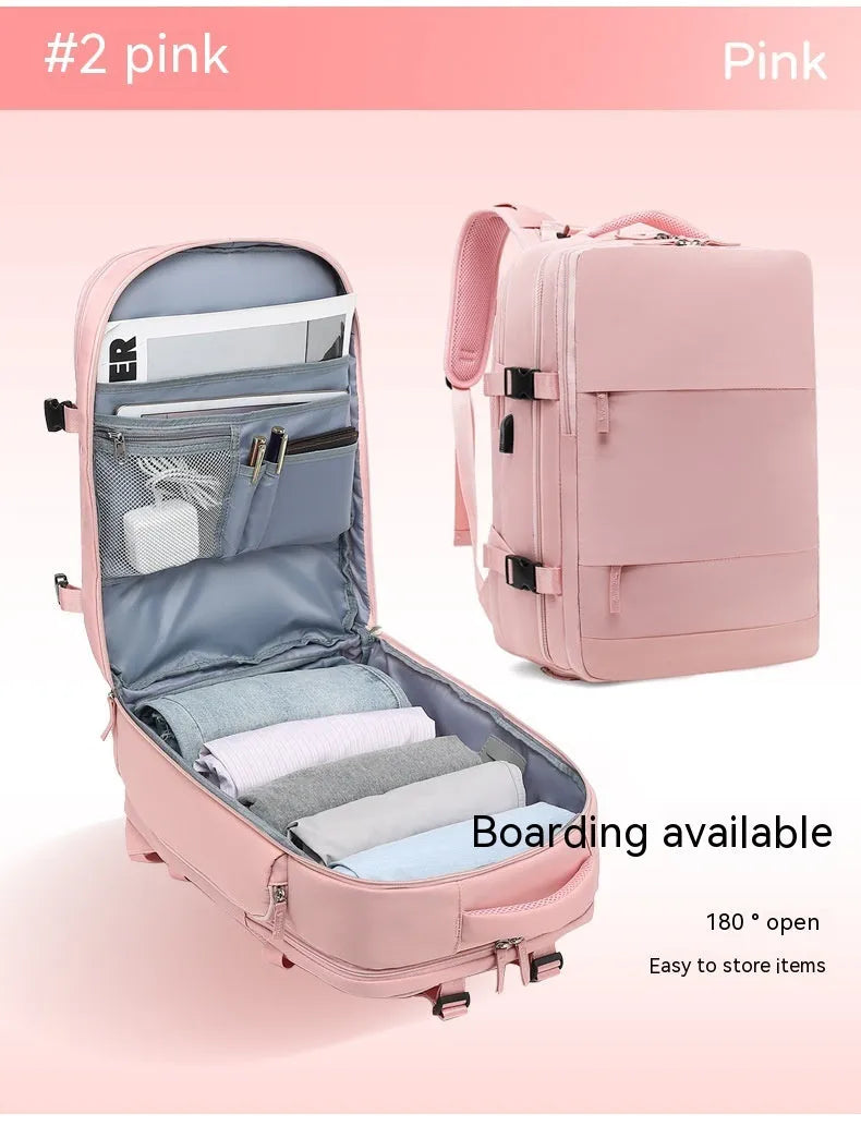 Large waterproof nylon mummy backpack shown in one of 32 available colours, suitable for travel and hiking.