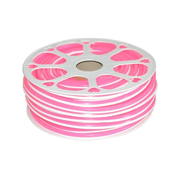 Flexible silicone neon light bar showing 8mm width and nine colour options including blue, green, yellow, orange