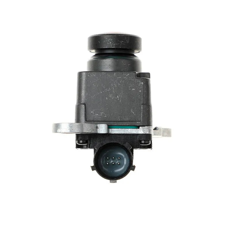 Black plastic rear view reversing camera for Dodge pickup trucks with adjustable rotating mount.