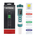 7-in-1 water quality test pen with plastic body, TDS and pH detector, 183x37x37mm
