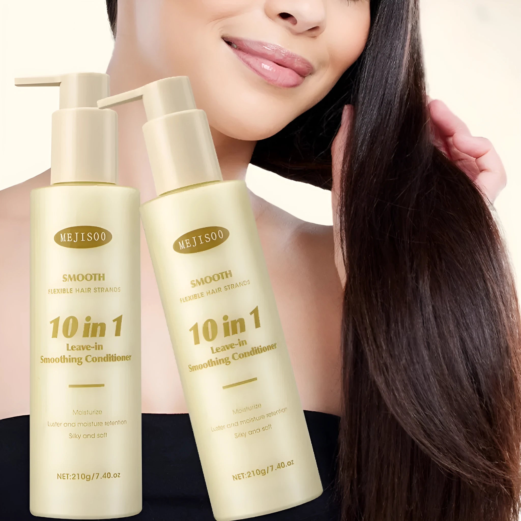 Wash-free soft 10-in-1 hair conditioner bottle, 210g, for moisturising and nourishing hair.