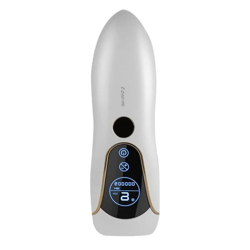 Freezing point hair removal device in Sundial green, pink or white for face, legs and body hair removal.