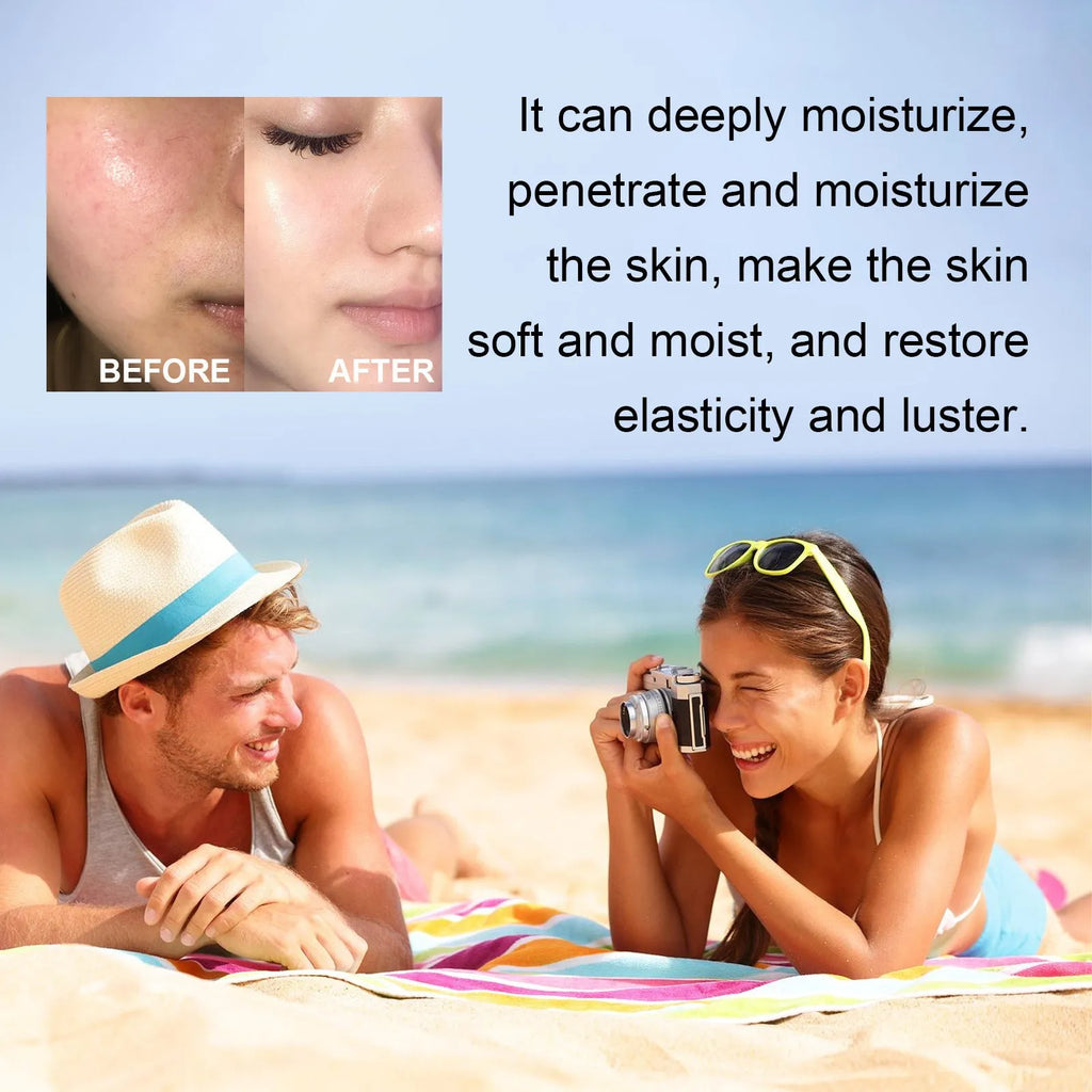30g tube of moisturising protective lotion with UV isolation for body care