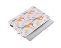 White waterproof laptop inner bag sleeve for 14-inch computers made from PU leather.
