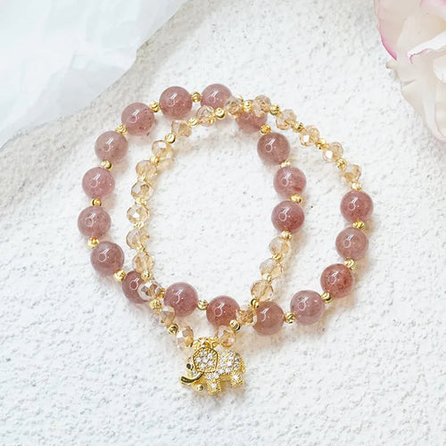 Retro ethnic bracelet for women with 521 colour hair crystal beads
